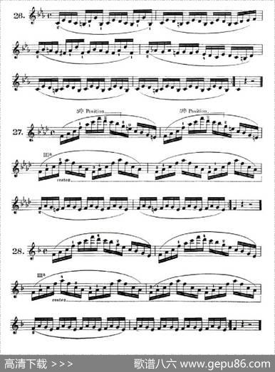 SchoolofMechanism,Op.74（小提琴技巧练习23——34）|丹克拉