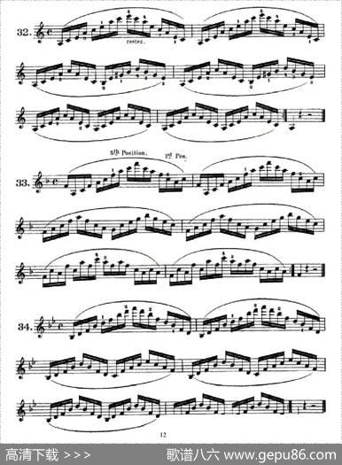 SchoolofMechanism,Op.74（小提琴技巧练习23——34）|丹克拉