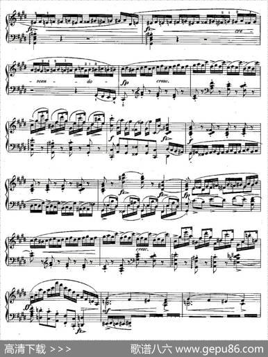 肖邦钢琴练习曲，Op.10之四|肖邦