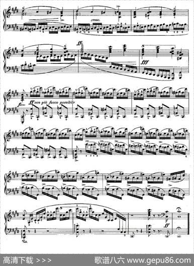 肖邦钢琴练习曲，Op.10之四|肖邦