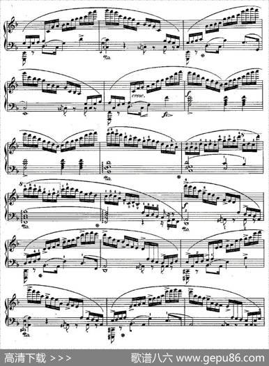 肖邦钢琴练习曲，Op.10之八|肖邦