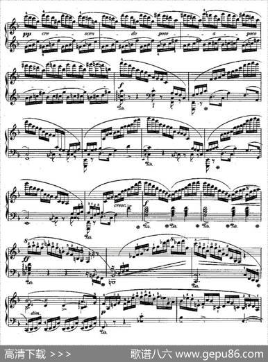 肖邦钢琴练习曲，Op.10之八|肖邦