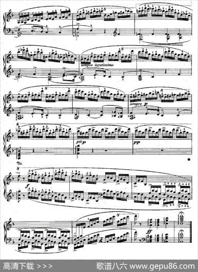 肖邦钢琴练习曲，Op.10之八|肖邦