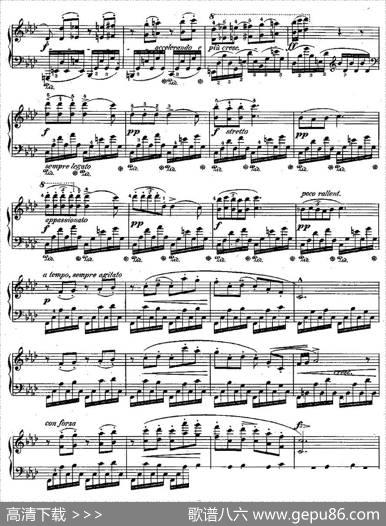 肖邦钢琴练习曲，Op.10之九|肖邦