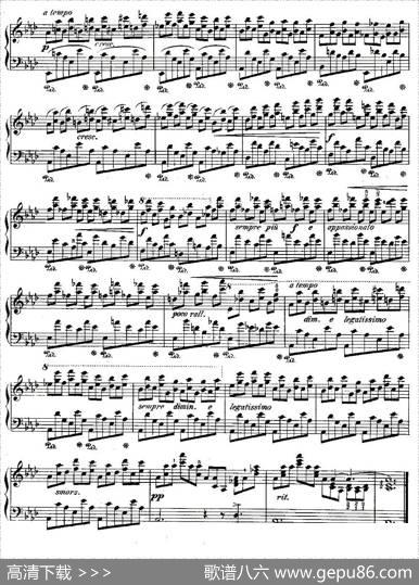 肖邦钢琴练习曲，Op.10之十|肖邦