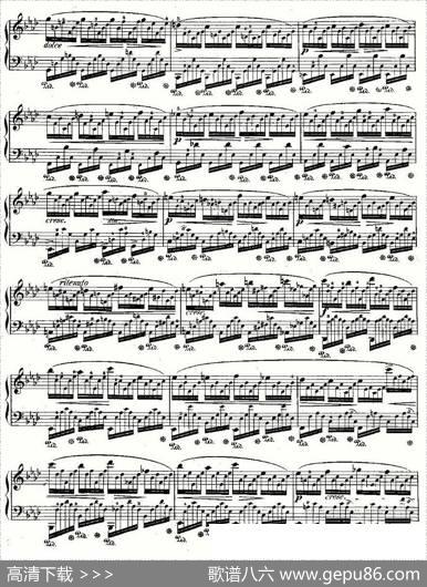 肖邦钢琴练习曲，Op.25之一|肖邦