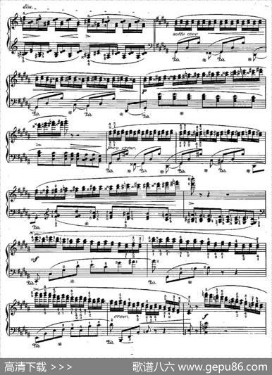 肖邦钢琴练习曲，Op.25之六|肖邦