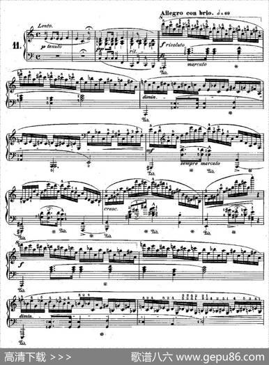 肖邦钢琴练习曲，Op.25之十一|肖邦