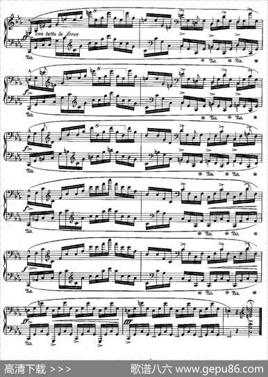 肖邦钢琴练习曲，Op.25之十二|肖邦