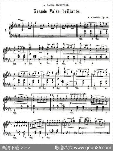 Grandevalsebrillante，Op.18,No.1|肖邦