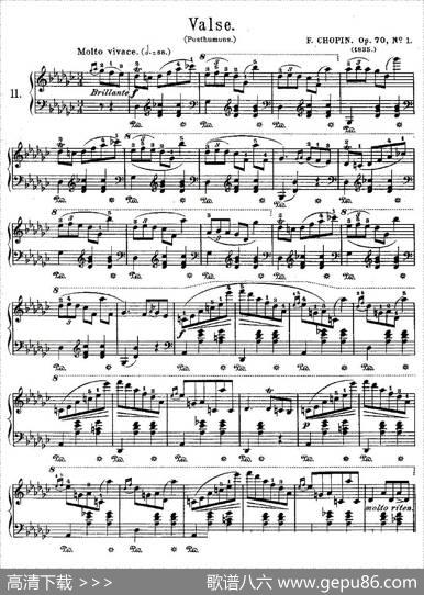 valse，Op.70,No.1|肖邦