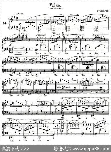 valse（第14首）|肖邦