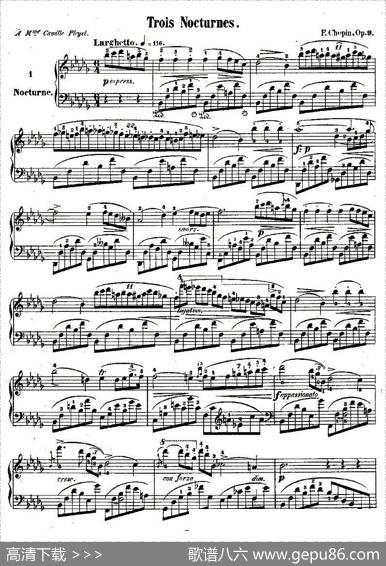 降b小调夜曲Op.9-1（TroisNocturnes）|肖邦