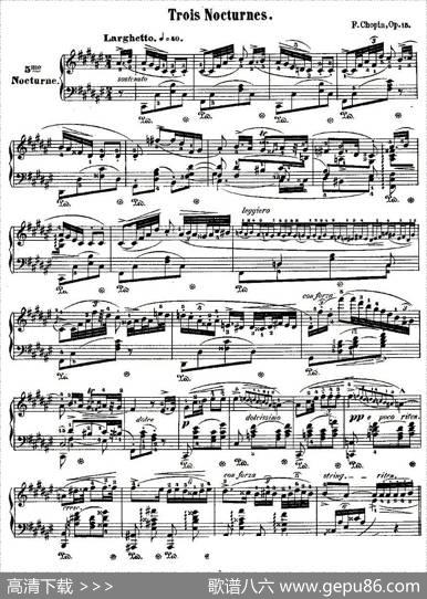 升F大调夜曲Op.15-2（TroisNocturnes）|肖邦