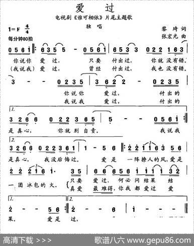 爱过（电视剧《谁可相依》片尾主题歌） - 黎琦|张宏光