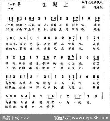 在湖上（斯洛文尼亚）