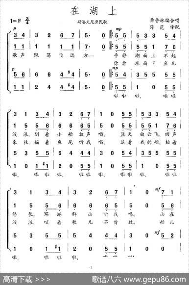 在湖上（斯洛文尼亚）