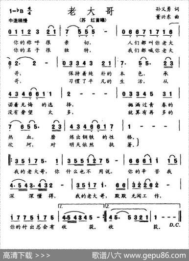 老大哥（孙义勇词董兴东曲） - 孙义勇|董兴东