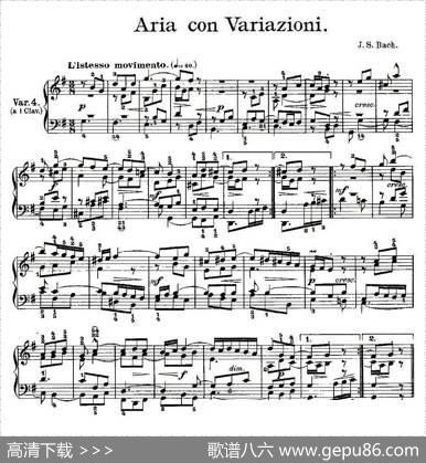 AriaconVariazioni之四|J.S.Bach
