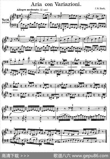 AriaconVariazioni之14|J.S.Bach
