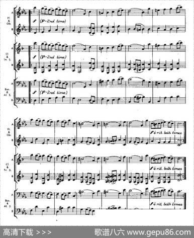 c小调双簧管奏鸣曲（木管器乐二重奏）
