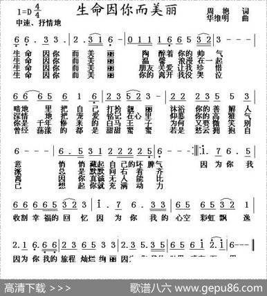 生命因你而美丽 - 周艳|华维明