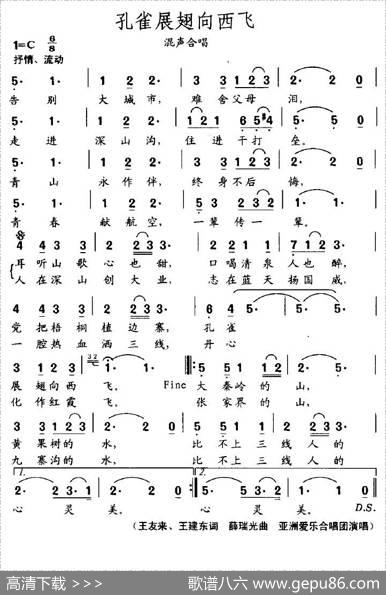孔雀展翅向西飞 - 王友来、王建东|薛瑞光