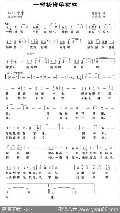 一树杨梅半树红 - 陈昌环|罗奕欢