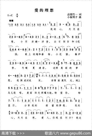 爱的理想 - 品园竹一|小板明子