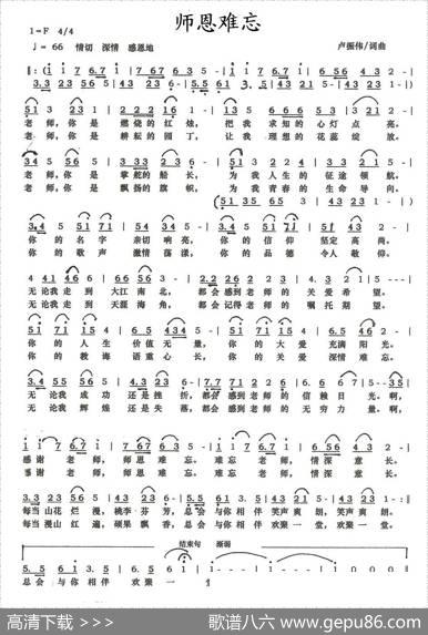 师恩难忘（卢振伟词曲） - 卢振伟|卢振伟