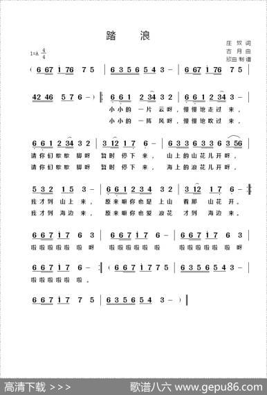 踏浪 - 庄奴|古月