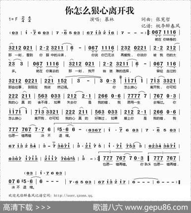 你怎么狠心离开我 - 张宪哲|张宪哲