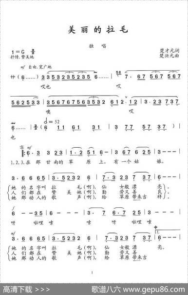 美丽的拉毛 - 楚才元|楚兴元