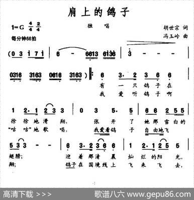 肩上的鸽子 - 胡世宗|冯玉岭