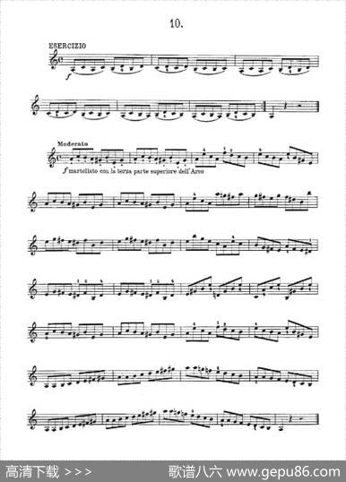 36StudiMelodiciEFacilissimiOp.48之1—10（36首容易旋律作品.48）|Charles、Dancla（丹克拉）