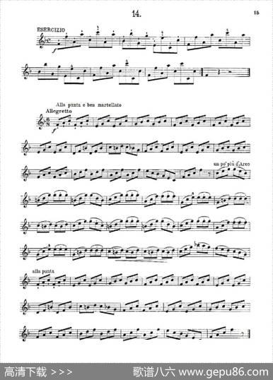 36StudiMelodiciEFacilissimiOp.48之11—20（36首容易旋律作品.48）|Charles、Dancla（丹克拉）