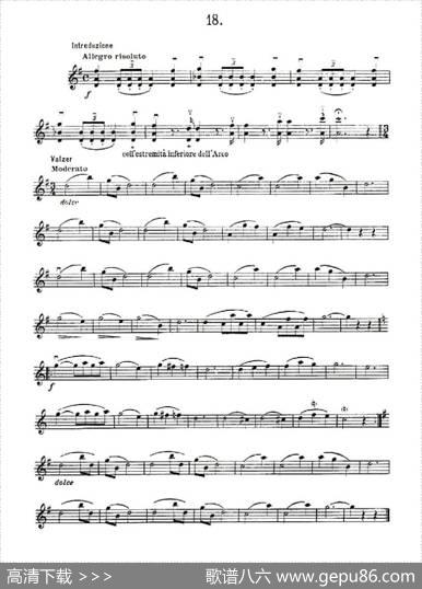36StudiMelodiciEFacilissimiOp.48之11—20（36首容易旋律作品.48）|Charles、Dancla（丹克拉）