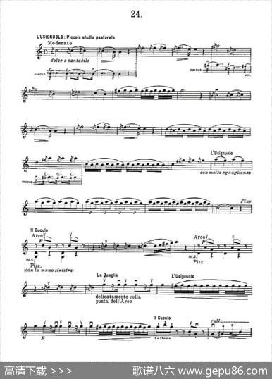36StudiMelodiciEFacilissimiOp.48之21—30（36首容易旋律作品.48）|Charles、Dancla（丹克拉）