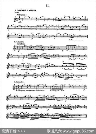 36StudiMelodiciEFacilissimiOp.48之31—36（36首容易旋律作品.48）|Charles、Dancla（丹克拉）