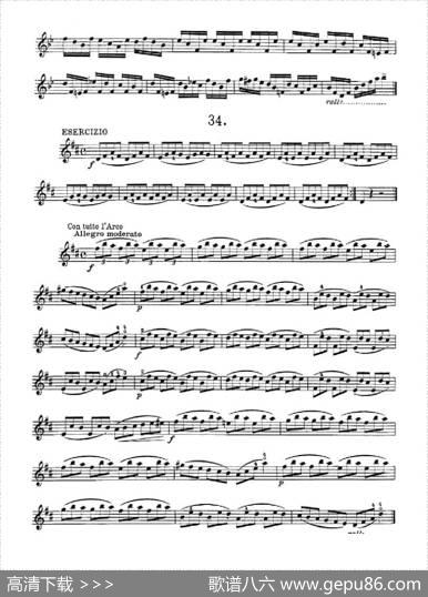 36StudiMelodiciEFacilissimiOp.48之31—36（36首容易旋律作品.48）|Charles、Dancla（丹克拉）