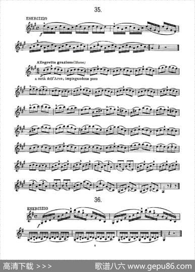 36StudiMelodiciEFacilissimiOp.48之31—36（36首容易旋律作品.48）|Charles、Dancla（丹克拉）