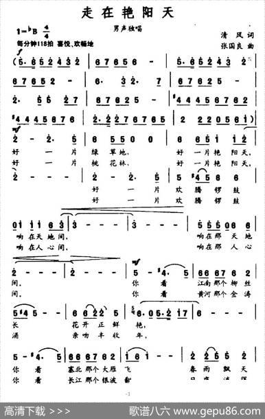 走在艳阳天 - 清风|张国良