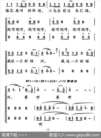小鸟与梅花鹿（张树礼词邓玉华、合唱） - 张树礼|邓玉华