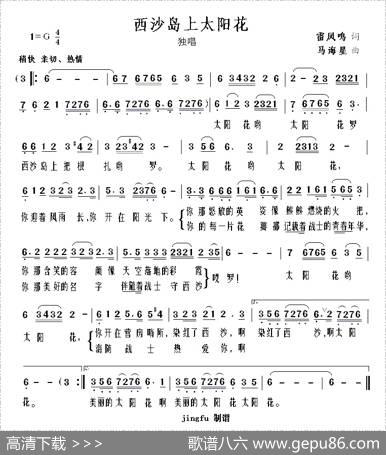 西沙岛上太阳花 - 雷凤鸣|马海星