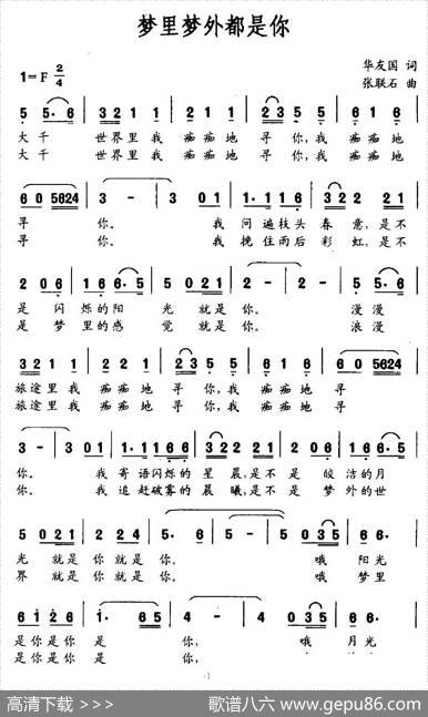 梦里梦外都是你 - 华友国|张联石