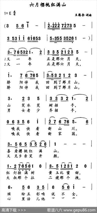 六月樱桃红满山 - 王德余|王德余