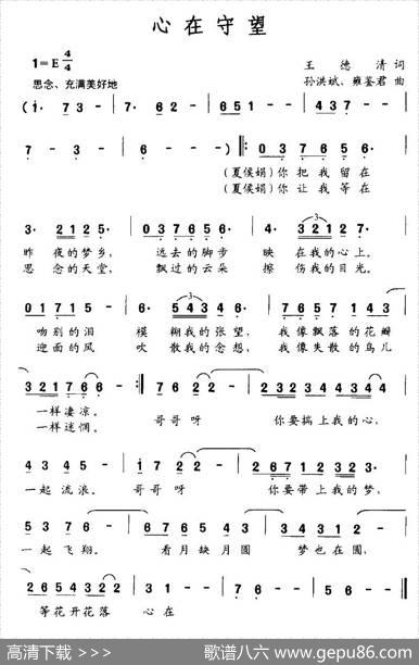心在守望 - 王德清|孙洪斌、雍鉴君