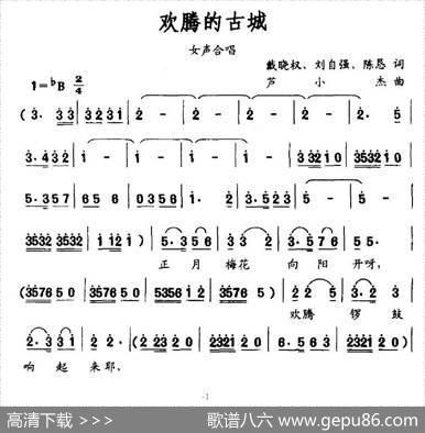 欢腾的古城 - 戴晓泉、刘自强/陈恳|芦小杰
