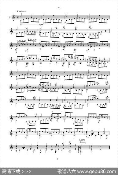 卡尔卡席25首练习曲之6——10