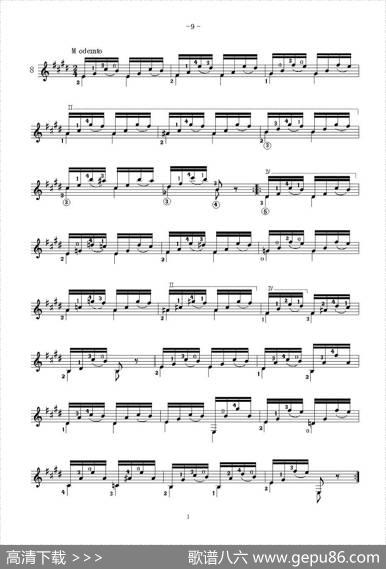 卡尔卡席25首练习曲之6——10
